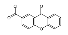 9-oxoxanthene-2-carbonyl chloride结构式