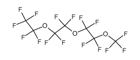 1,1,1,2,2-pentafluoro-2-(1,1,2,2-tetrafluoro-2-(1,1,2,2-tetrafluoro-2-(trifluoromethoxy)ethoxy)ethoxy)ethane结构式