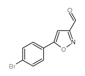 5-(4-溴苯基)异噁唑-3-甲醛结构式