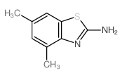 4,6-二甲基-(9ci)-2-氨基苯并噻唑结构式