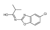 2-Methyl-N-(5-chlorobenzoxazol-2-yl)propionamide结构式