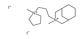 3-methyl-3-[3-(1-methylpyrrolidin-1-ium-1-yl)propyl]-3-azoniabicyclo[3.3.1]nonane,diiodide结构式