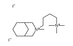 trimethyl-[4-(3-methyl-3-azoniabicyclo[3.3.1]nonan-3-yl)butyl]azanium,diiodide结构式