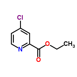 4-氯吡啶-2-甲酸乙酯结构式