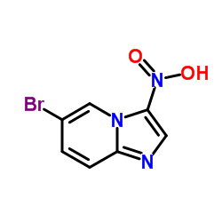 6-溴-3-硝基咪唑并[1,2-a]吡啶结构式