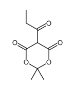 2,2-dimethyl-5-propanoyl-1,3-dioxane-4,6-dione结构式