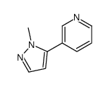 3-(1-METHYL-1H-PYRAZOL-5-YL)PYRIDINE结构式