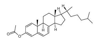 3-acetoxy-1,3,5,7-cholestatetraene结构式