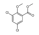 methyl 3,5-dichloro-2-methoxybenzoate结构式
