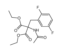 Diethyl-&alpha;-(2,5-difluorobenzyl)-&alpha;-acetamidomalonate结构式