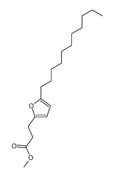 methyl 3-(5-undecylfuran-2-yl)propanoate结构式