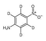 4-硝基苯胺-D4结构式