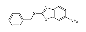 2-benzylsulfanyl-1,3-benzothiazol-6-amine结构式