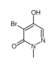 4-溴-5-羟基-2-甲基-2H-吡嗪-3-酮结构式