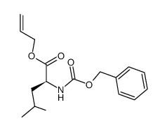 N-(benzyloxycarbonyl)-L-leucine allyl ester结构式