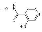 3-Amino-4-pyridinecarboxylic acid hydrazide结构式