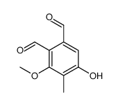 5-Hydroxy-3-methoxy-4-methyl-1,2-benzenedicarbaldehyde结构式