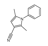 2,5-dimethyl-1-phenylpyrrole-3-carbonitrile结构式