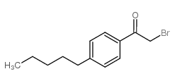 2-溴-1-(4-戊苯基)乙酮结构式