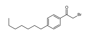 2-bromo-1-(4-heptylphenyl)ethanone结构式