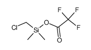 Dimethylchloromethyltrifluoroacetoxysilane结构式