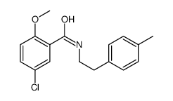 5-chloro-2-methoxy-N-[2-(4-methylphenyl)ethyl]benzamide结构式