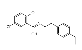 5-chloro-N-[2-(4-ethylphenyl)ethyl]-2-methoxybenzamide结构式