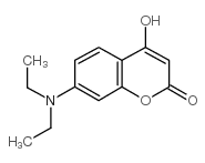 4-羟基-7-二乙氨基香豆素结构式