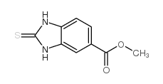 2,3-二氢-2-硫酮-1H-苯并咪唑-5-甲酸甲酯结构式