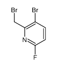 3-Bromo-2-bromomethyl-6-fluoropyridine结构式