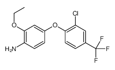 4-[2-chloro-4-(trifluoromethyl)phenoxy]-2-ethoxyaniline结构式