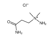 1-(2-carbamylethyl)-1,1-dimethylhydrazinium chloride结构式