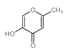 4H-Pyran-4-one,5-hydroxy-2-methyl-结构式
