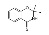 2,2-dimethyl-4-thioxo-2,3-dihydro-1,3-benzoxazine结构式
