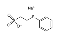 sodium 2-(phenylthio)ethanesulfonate结构式