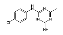 2-N-(4-chlorophenyl)-6-methyl-1,3,5-triazine-2,4-diamine结构式