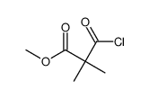 Propanoic acid,3-chloro-2,2-dimethyl-3-oxo-,methyl ester结构式