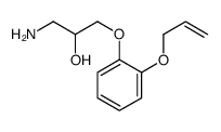 1-amino-3-(2-prop-2-enoxyphenoxy)propan-2-ol结构式