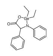 2,2-diethyl-3,4-diphenyl-1,3,2-oxazagermolidin-5-one结构式