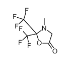 3-methyl-2,2-bis(trifluoromethyl)-1,3-oxazolidin-5-one结构式
