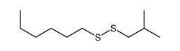 1-(2-methylpropyldisulfanyl)hexane结构式
