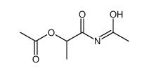 (1-acetamido-1-oxopropan-2-yl) acetate结构式