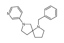 1-benzyl-7-pyridin-3-yl-1,7-diazaspiro[4.4]nonane结构式