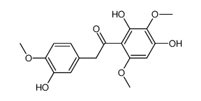2,4-dihydroxy-3,6-dimethoxyphenyl-3-hydroxy-4-methoxybenzyl ketone结构式