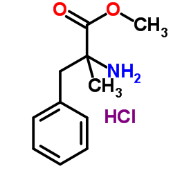 α-甲基-DL-苯丙氨酸甲酯盐酸盐结构式