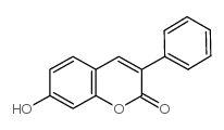 7-羟基-3-苯基-2H-苯并吡喃-2-酮结构式