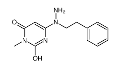 6-[amino(2-phenylethyl)amino]-3-methyl-1H-pyrimidine-2,4-dione结构式