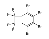 2,3,4,5-tetrabromo-7,7,8,8-tetrafluorobicyclo[4.2.0]octa-1(6),2,4-triene结构式