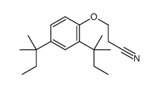 β-(2,4-Di-t-amylphenoxy)propionitrile结构式