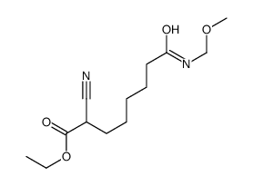 ethyl 2-cyano-8-(methoxymethylamino)-8-oxooctanoate结构式
